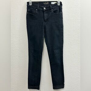 Lolë women’s black skinny jeans size 26